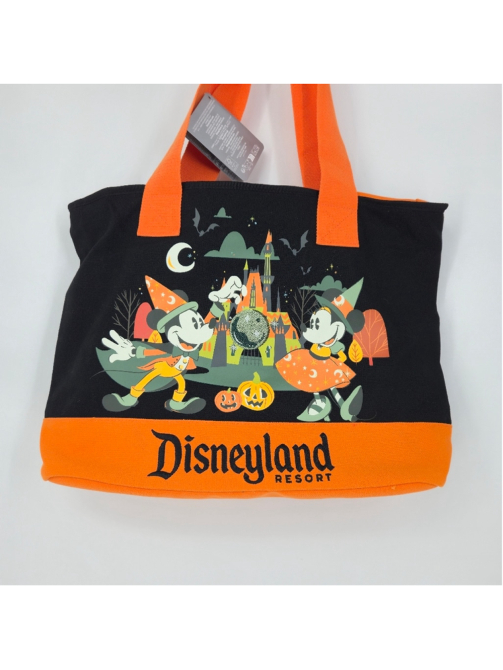 Disney Parks Halloween Mickey Minnie Sorcerer Tote Bag NWT Halfway to Halloween